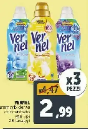 Deco Supermercati Vernel Ammorbidente Concentrato Blu Oxygen offerta