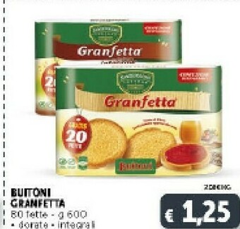 Deco Supermercati Buitoni Granfetta Con Farina Integrale 600 G(ml) offerta