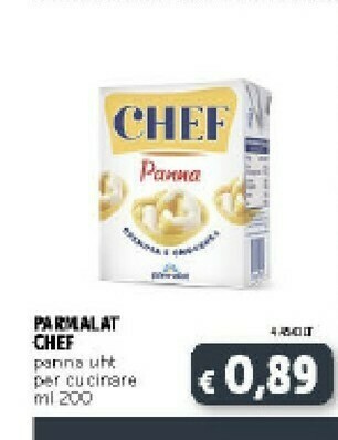 Deco Supermercati Parmalat Chef Panna Uht Per Cucinare offerta