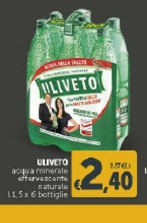 Deco Supermercati Uliveto Acqua Minerale Effervescente Naturale offerta
