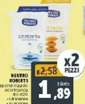 Deco Supermercati Neutro Roberts Sapone Liquido Ecoricarica Idratante offerta