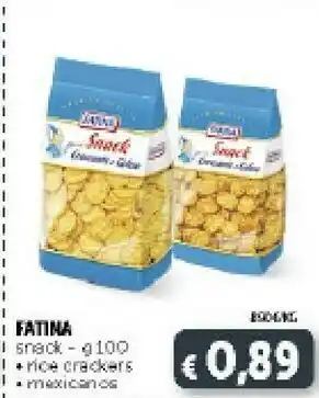 Deco Supermercati Fatina Snack Rice Croccante 100 G(ml) offerta
