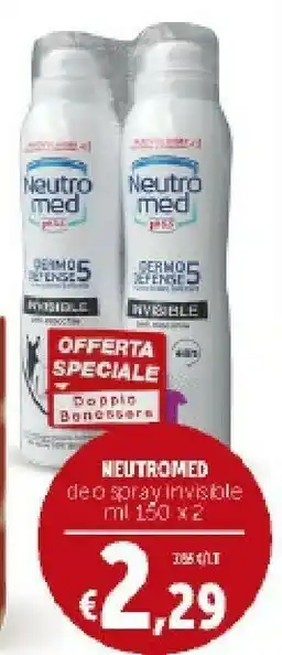 Deco Supermercati Neutromed Deo Spray Invisible offerta
