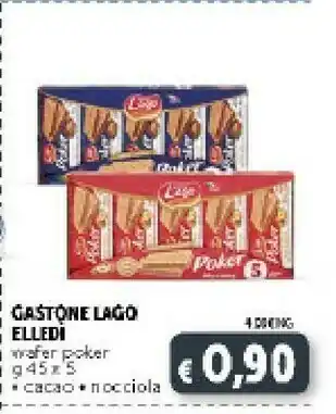 Deco Supermercati Gastone Elledi Lago Wafer Poker offerta