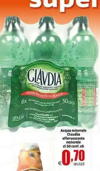 Elite Clavdia Acqua Minerale Naturale Effervescente Naturale offerta