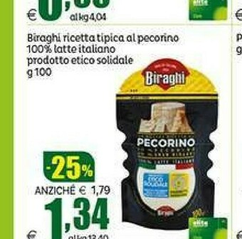 Elite Biraghi Pecorino offerta