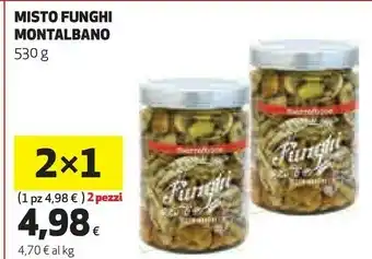 Ipercoop Montalbano Funghi sott olio offerta