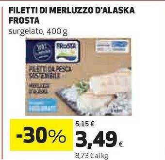 Ipercoop Frosta Filetti di merluzzo offerta