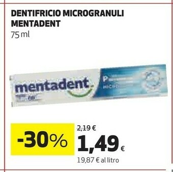 Ipercoop Mentadent Dentifricio offerta
