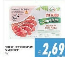 Gros Citterio Prosciutto Di San Daniele 70 G(ml) offerta