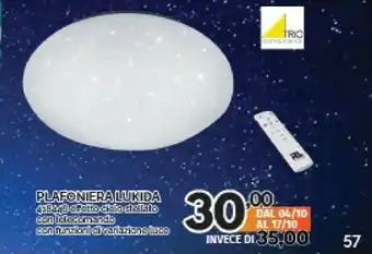 Orizzonte Plafoniera Lukida offerta