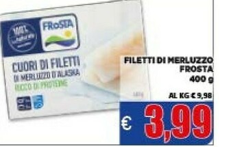 Vivo Supermercati Frosta Filetti di merluzzo offerta