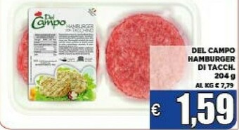 Vivo Supermercati Del campo Hamburger offerta