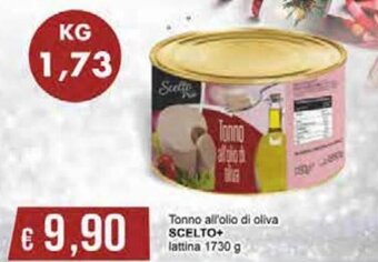 Italy Cash Scelto Tonno all'olio di Oliva lattina 1730 g offerta