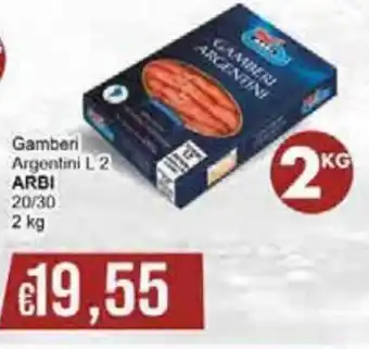 Italy Cash Arbi Gamberi Argentini L 2 20/30 2 kg offerta