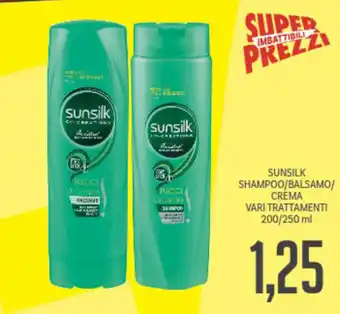Supermercati Piccolo Sunsilk Shampoo/Balsamo/Crema Vari Trattamenti 200/250ml offerta