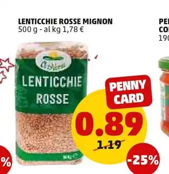 PENNY Lenticchie rosse mignon offerta