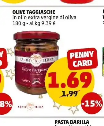 PENNY Olive taggiasche in olio extra vergine di oliva 180 g offerta