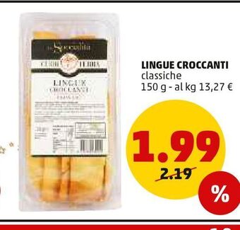 PENNY Lingue croccanti 150 g offerta