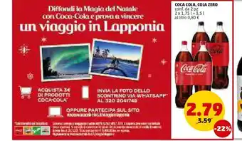 PENNY Coca-cola zero conf da 2 pz offerta