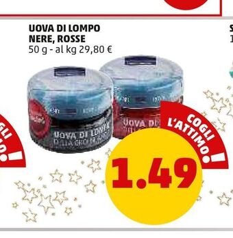 PENNY Uova di lompo nere rosse 50 g offerta