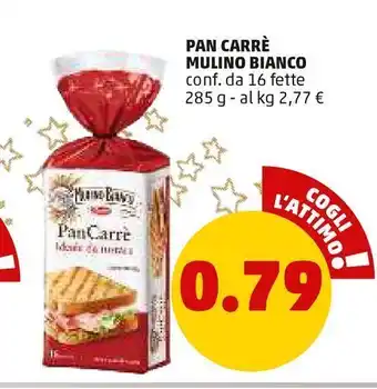 PENNY Pan carre  mulino bianco conf da 16 fette offerta