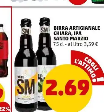 PENNY Birra articgianale chiara ipa santo marzio offerta