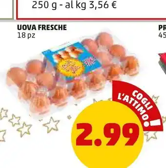 PENNY Uova fresche 18 pz offerta