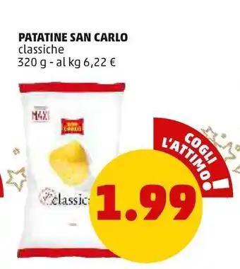 PENNY Patatine san carlo classiche 320 g offerta