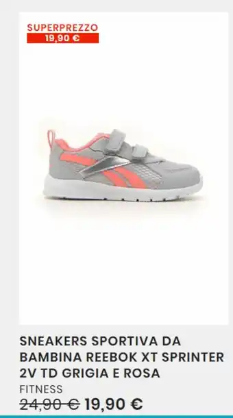 Sneajers sportiva da bambina reebok xt sprinter
