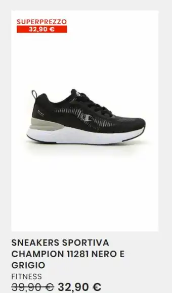 Pittarello Sneaker sportiva champion 11281 nero e grigio offerta