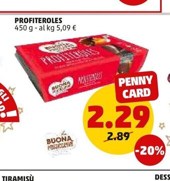 PENNY Profiteroles 450 g offerta