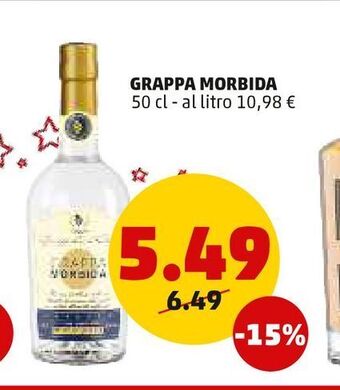PENNY Grappa morbida 50 cl offerta