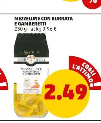 PENNY Mezzelune con burrata e gamberetti offerta