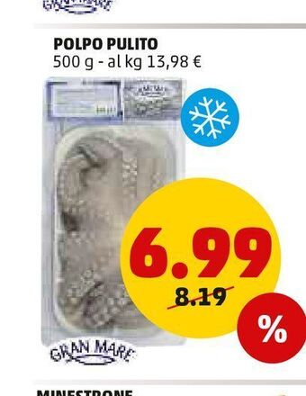 PENNY Polpo pulito 500 g offerta