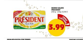 PENNY Burro salato président 250 g offerta