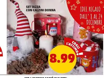 PENNY Set tazza con calzini donna offerta