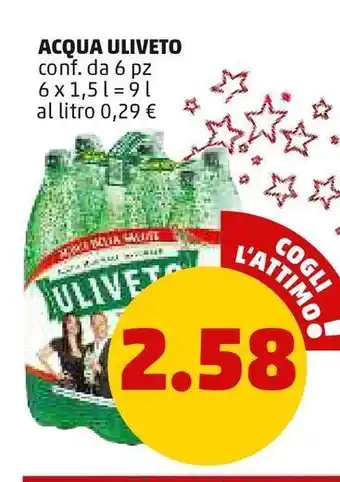 PENNY Acqua uliveto conf da 6 pz offerta