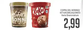 Supermercati Piccolo Coppa del Nonno/Kit Kat/Milka/Oreo offerta