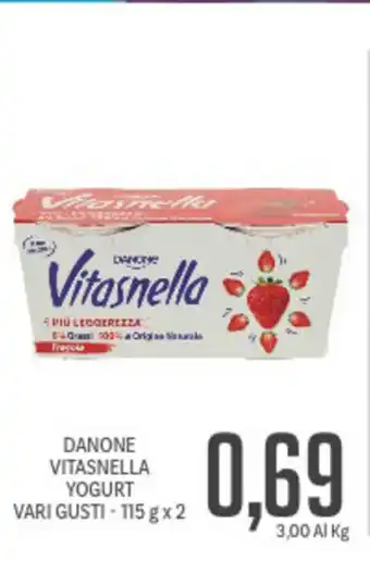 Supermercati Piccolo Danone Vitasnella Yogurt Vari Gusti 115g x 2 offerta