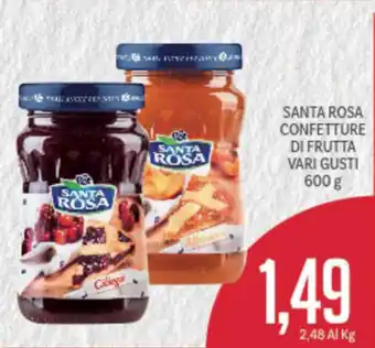 Supermercati Piccolo Santa Rosa Confetture di Frutta Vari Gusti 600g offerta