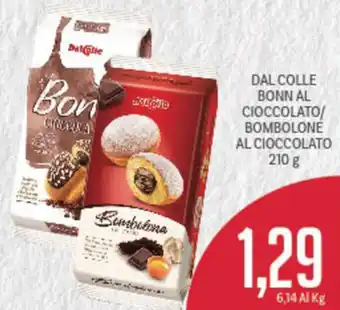 Supermercati Piccolo Dal Colle Bonn Al Cioccolato/Bombolone Al Cioccolato 210g offerta