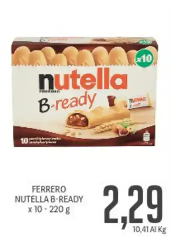 Supermercati Piccolo Ferrero Nutella B-ready x 10 220g offerta