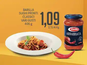 Supermercati Piccolo Barilla Sughi Pronti Classici Vari Gusti 400g offerta
