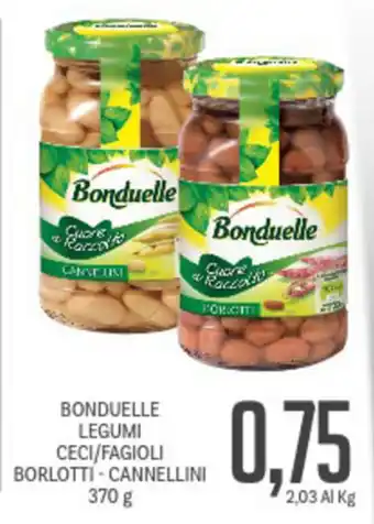Supermercati Piccolo Bonduelle Legumi Ceci/Fagioli Borlotti - Cannellini 370g offerta