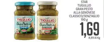 Supermercati Piccolo Star Tugullio Gran Pesto All Genovese Classico/Senz'Aglio 190g offerta