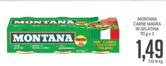 Supermercati Piccolo Montana Carne Magra in Gelatina 70g x 3 offerta