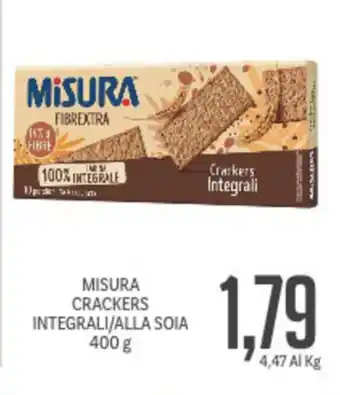 Supermercati Piccolo Misura Crackers Integrali/Alla Soia 400g offerta