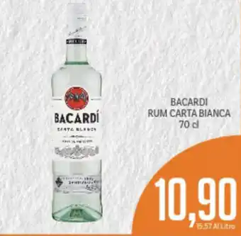 Supermercati Piccolo Bacardi Rum Carta Bianca 70cl offerta