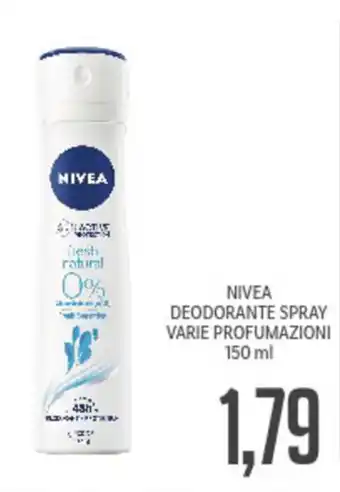Supermercati Piccolo Nivea Deodorante Spray Varie Profumazioni 150ml offerta